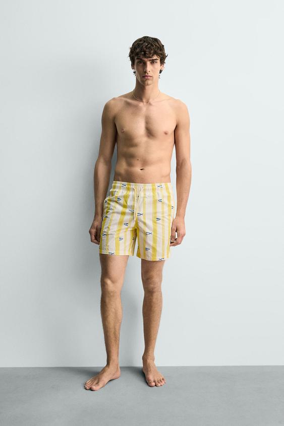 FISH STRIPE SWIMSUIT