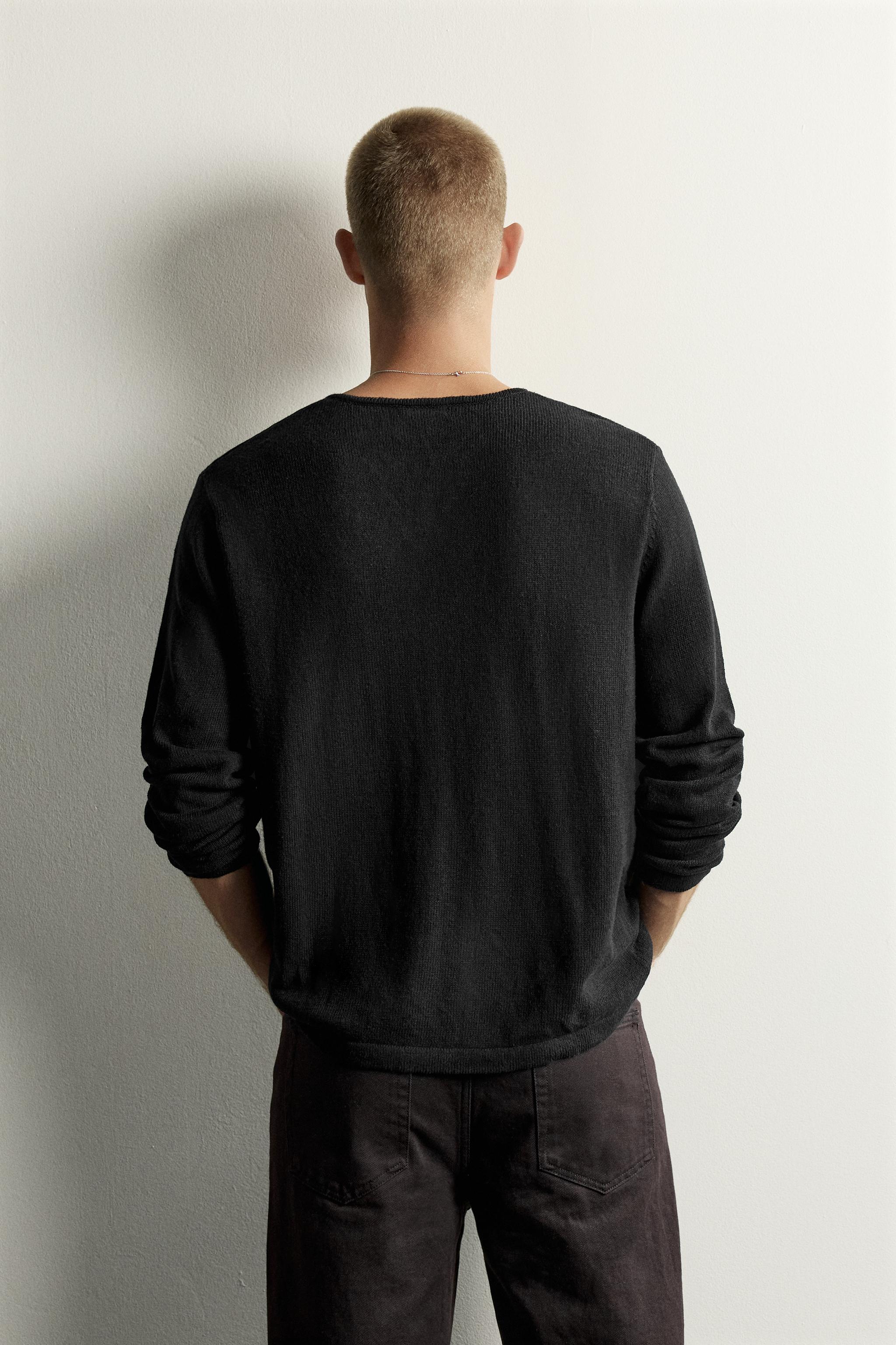 COTTON-LINEN KNIT T-SHIRT