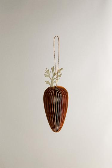 LOT DÉCORATIONS CAROTTES EN PAPIER (LOT DE 2) - Orange de Zara - Image 1