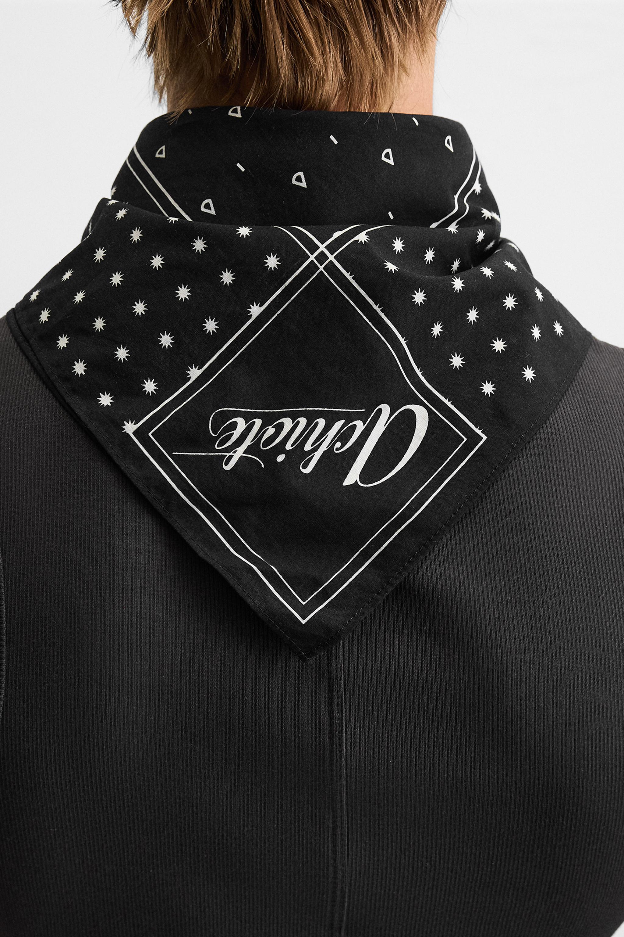 CONTRAST PRINT BANDANA - Black | ZARA Canada