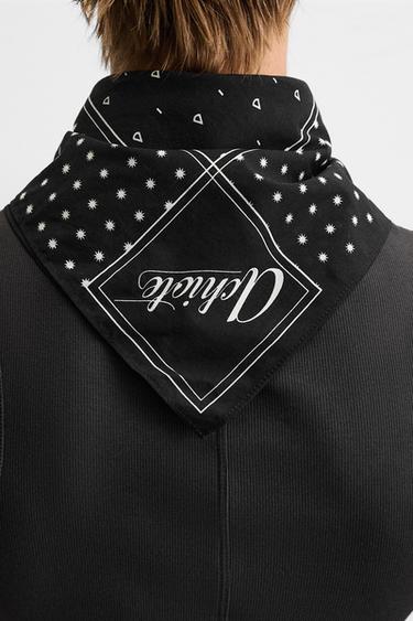 CONTRAST PRINT BANDANA - Black by Zara - Image 0