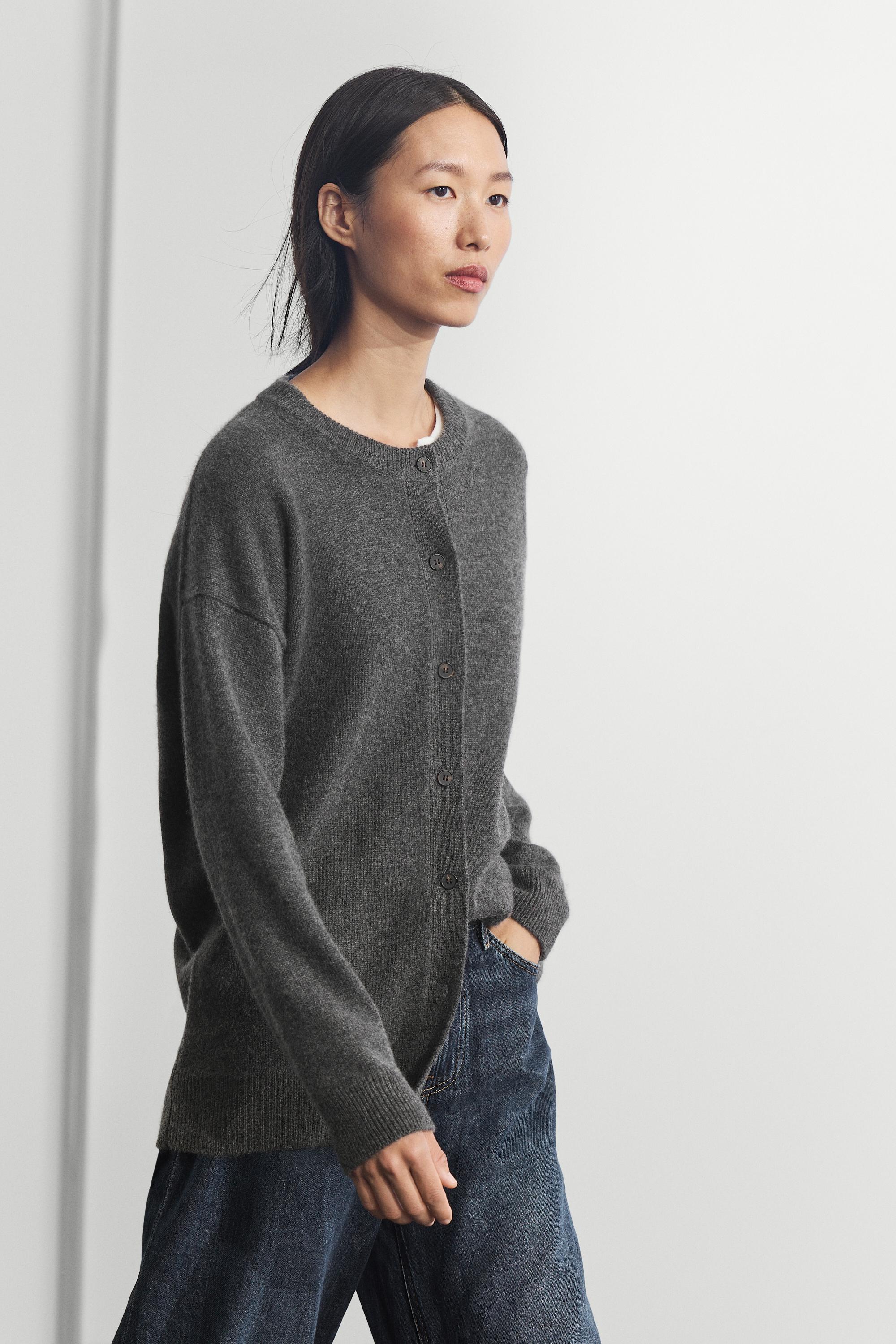 Cardigan en maille oversize 100 % cachemire
