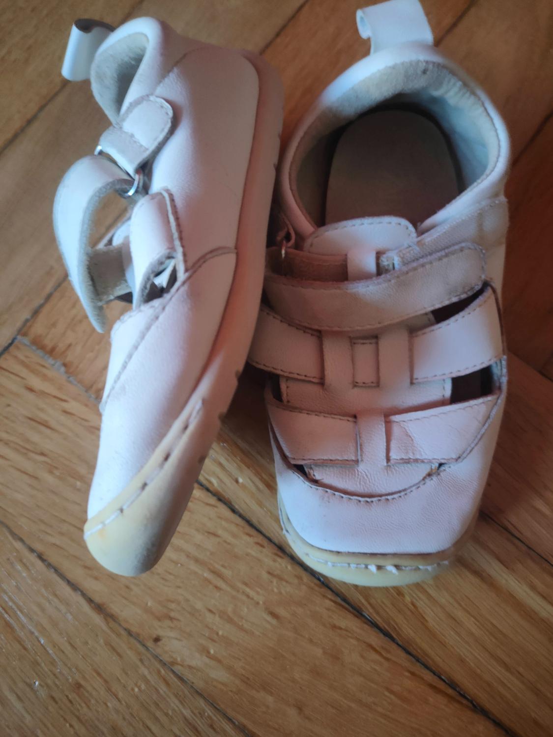 REINFORCED LEATHER CAGE SANDALS - Image 4