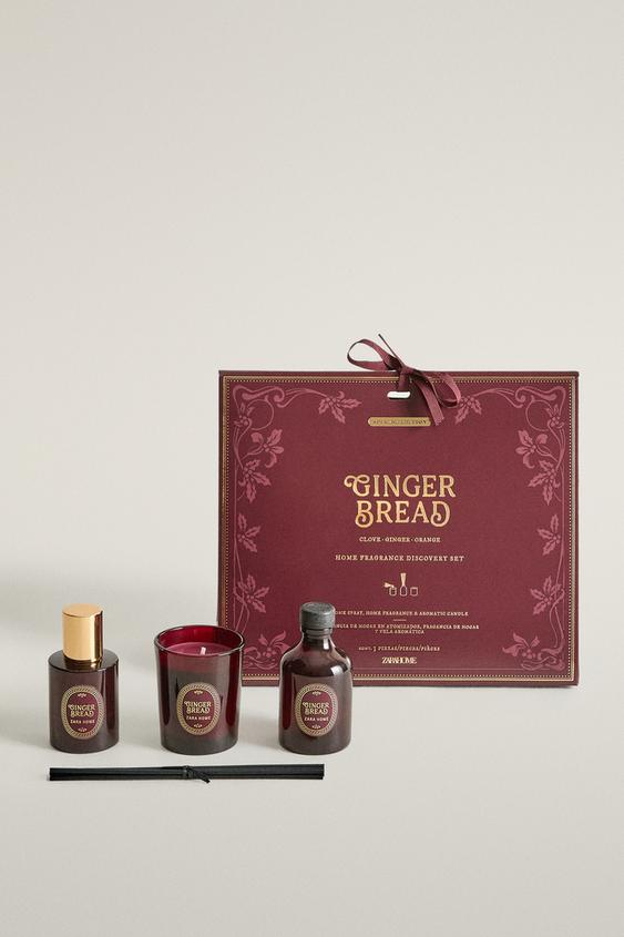 GINGERBREAD CHEST SET (SET OF 3) - Red by Zara - Image 0