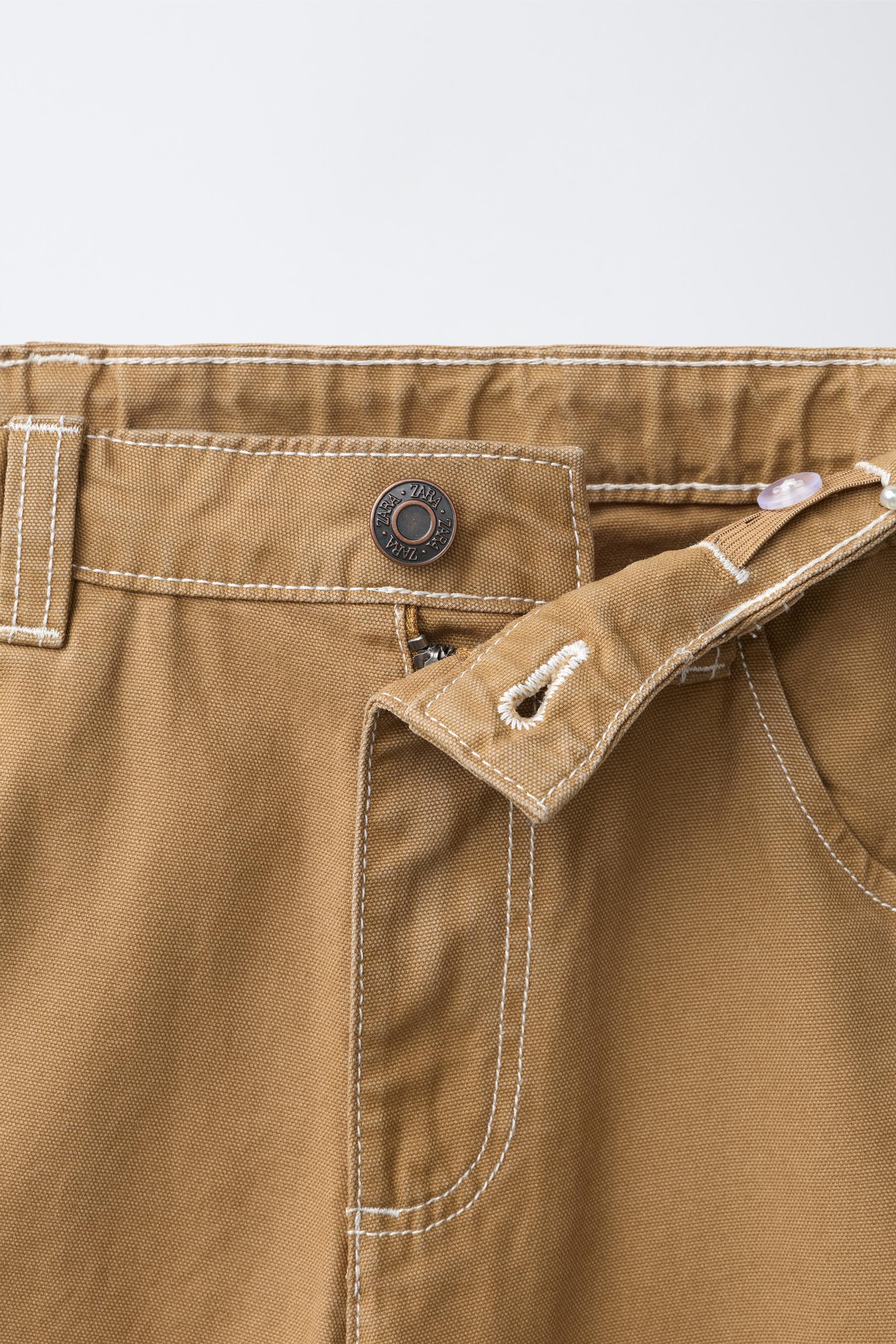 TOPSTITCHED CARPENTER PANTS