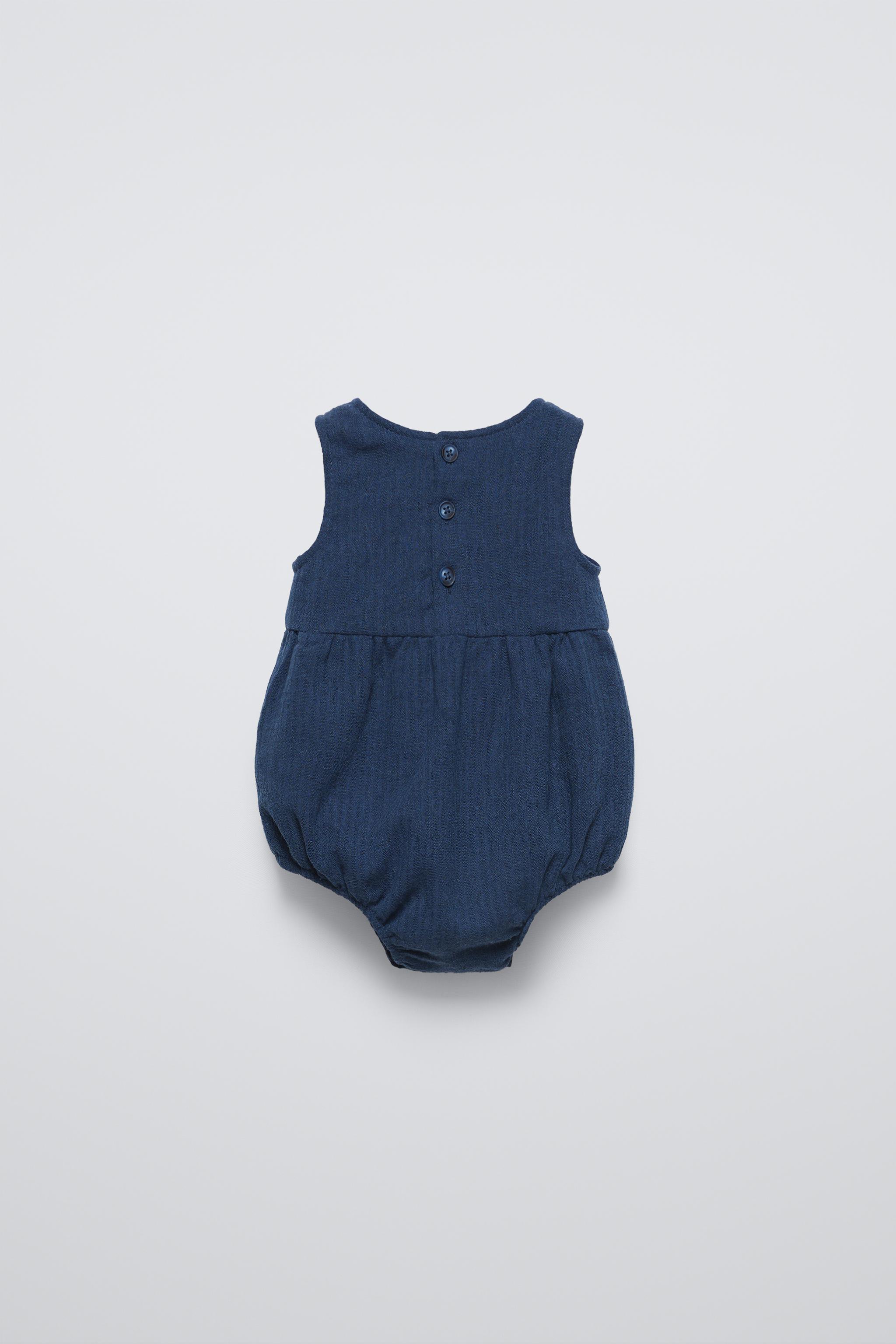 HTF outlets Zara embroidered romper 2-3