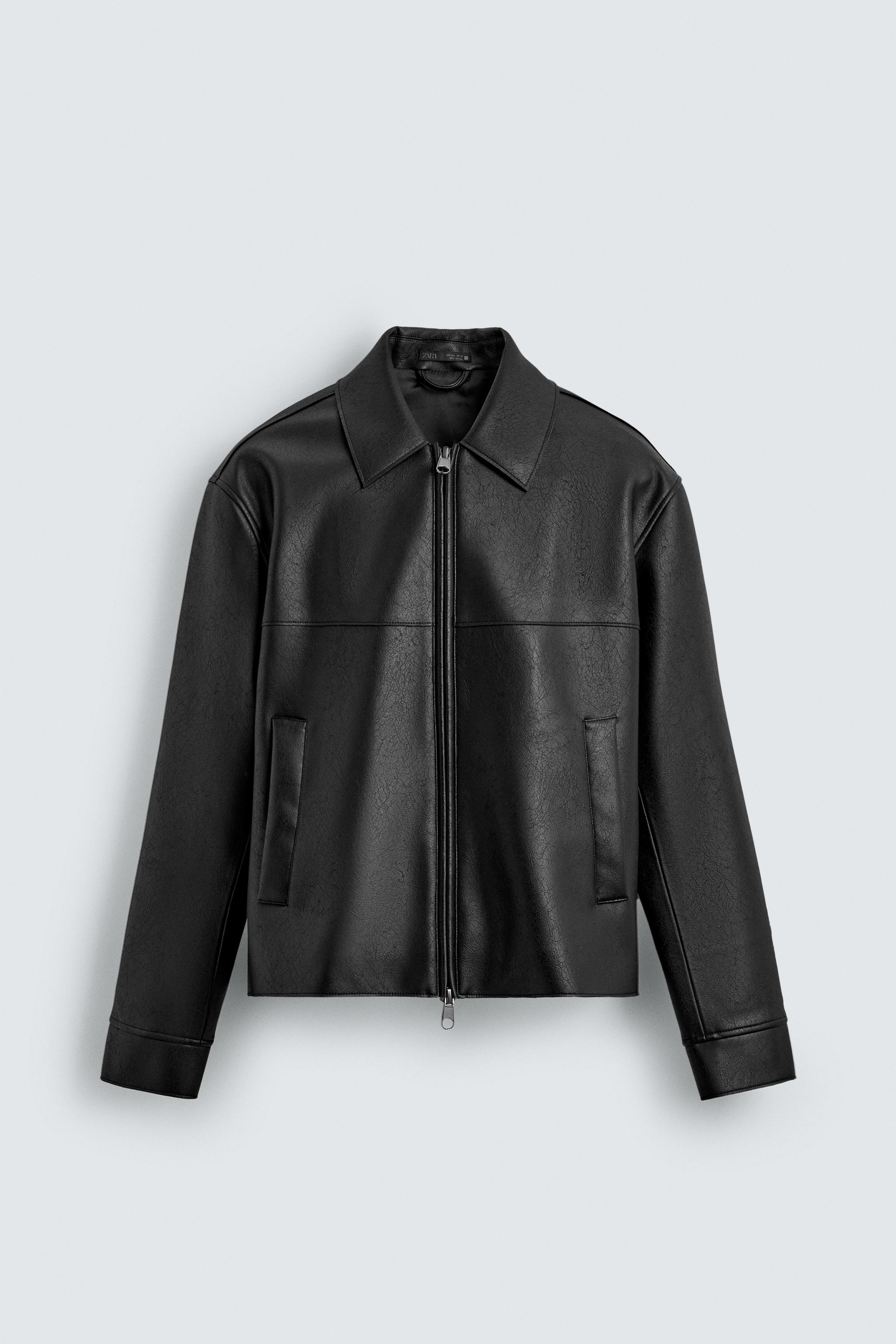 フェイクレザージャケット - ブラウン | ZARA Japan / 日本