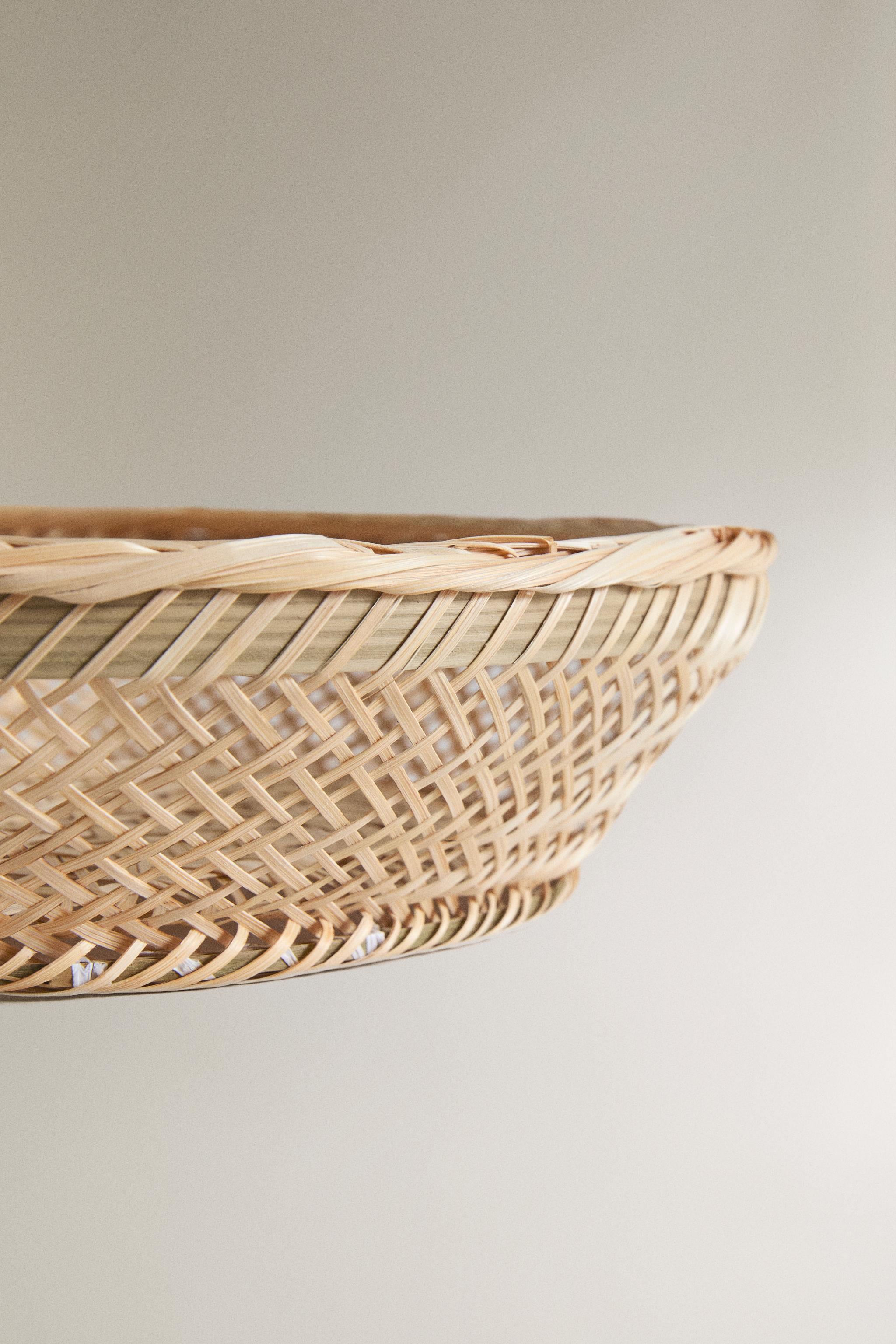 Zara WOVEN BAMBOO FRUIT BOWL — фото 4