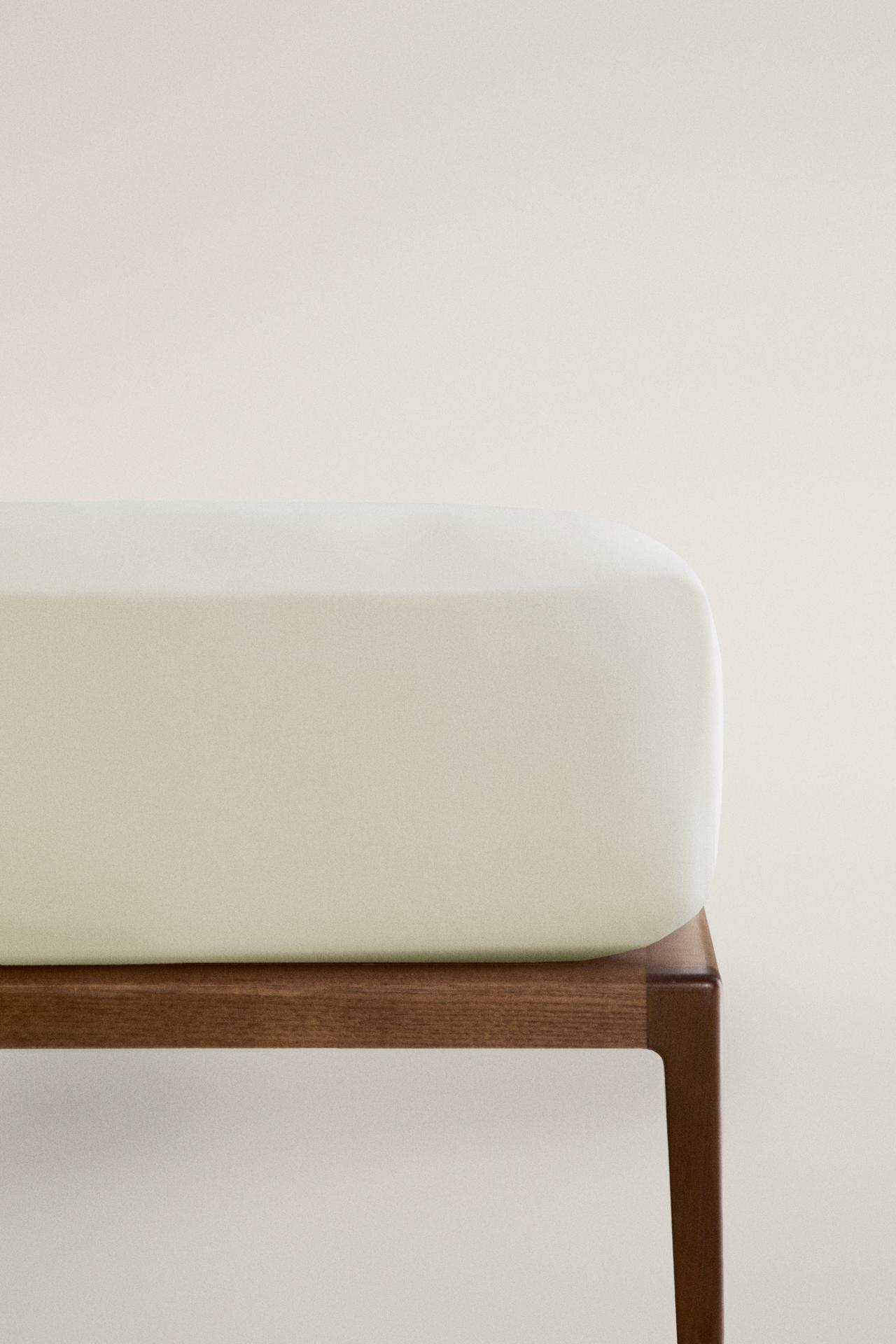 FADED SATEEN FITTED SHEET | 40 CM HIGH (300 THREAD COUNT) — Ice