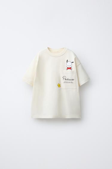 Zara POCHACCO © SANRIO POCKET T-SHIRT - White