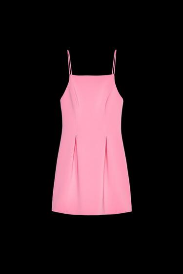 PLEATED MINI DRESS - Fuchsia de Zara - Imagen 0