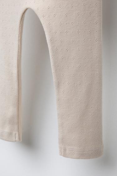 TWO-PACK OF POINTELLE PRINT LEGGINGS - Oyster-white by Zara - Image 4