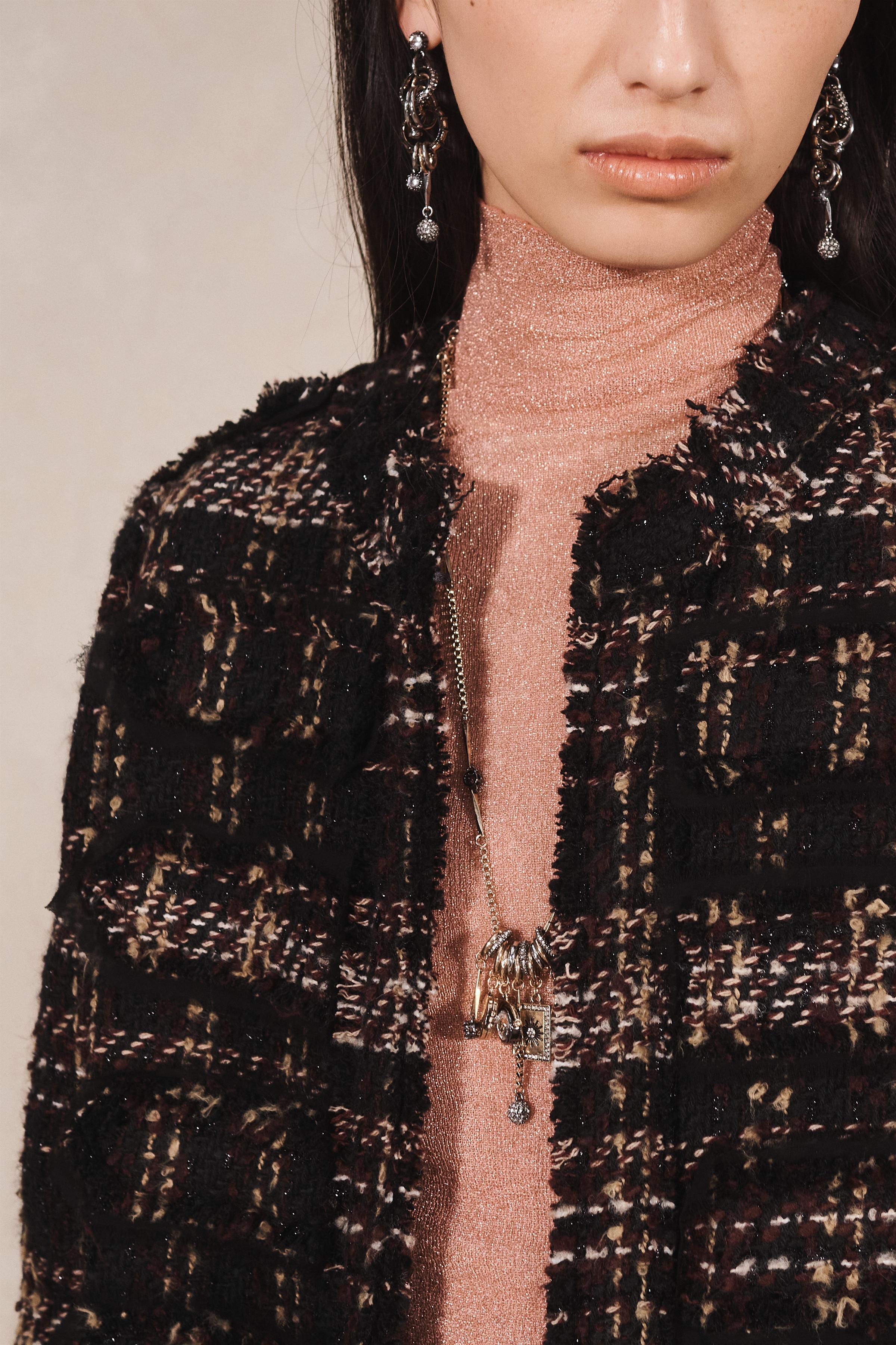 LIMITED EDITION STRUCTURED PLAID LONG COAT