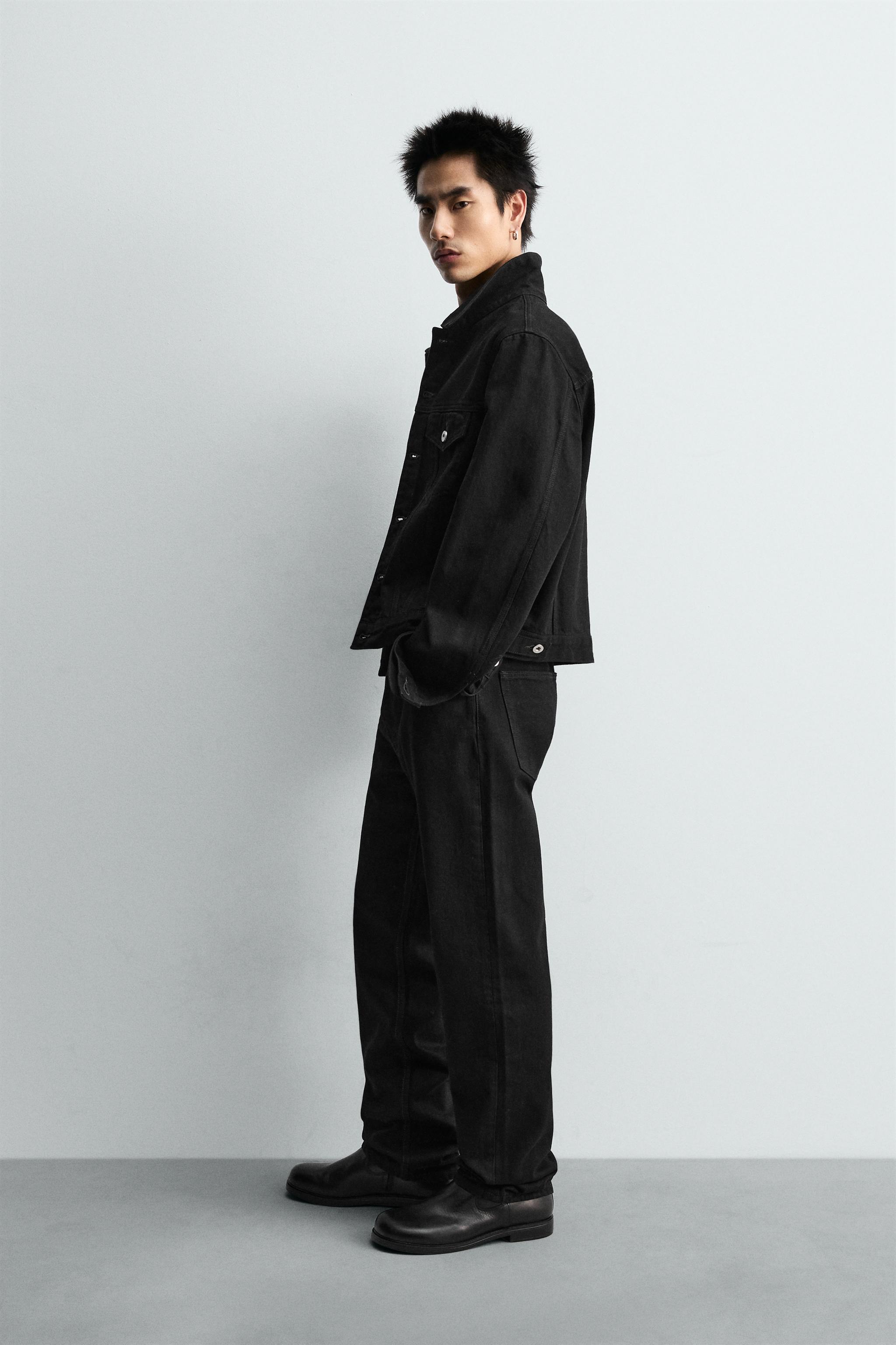 クロップド丈デニムジャケット リミテッドエディション - ブラック