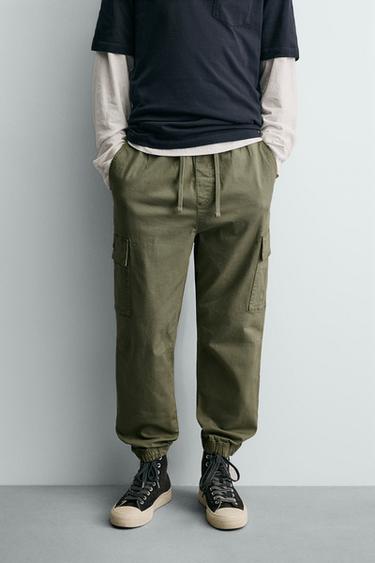 CARGO-SLIM-FIT-HOSE - Khaki von Zara