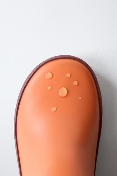 BOTTES DE PLUIE COULEUR BLOCK - Orange de Zara - Image 7