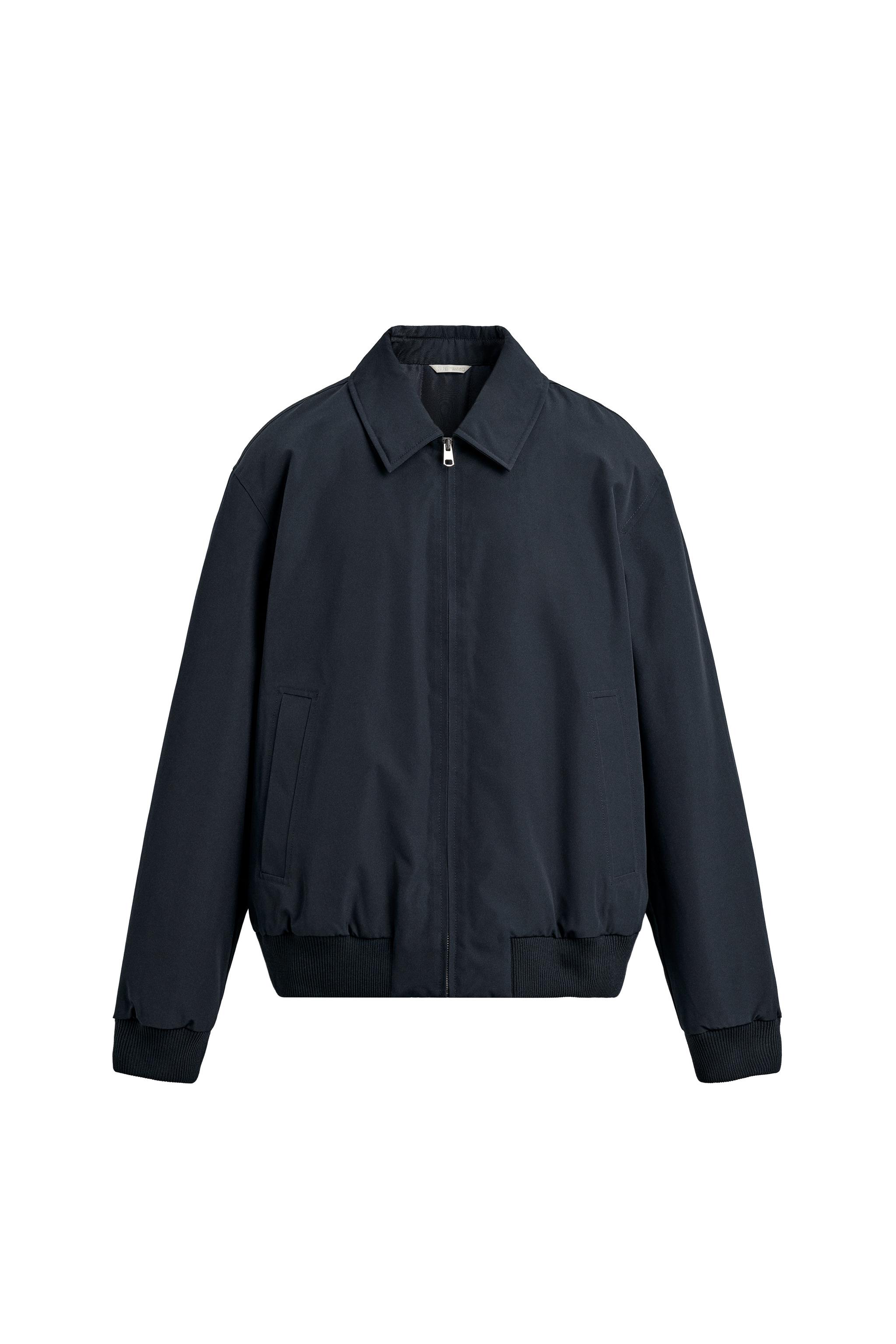 撥水加工入りパフジャケット - ネイビーブルー | ZARA Japan / 日本
