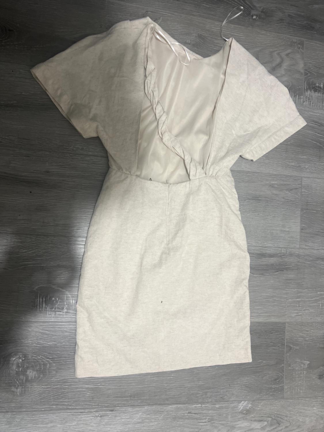 VESTIDO CORTO CON LINO - Image 2