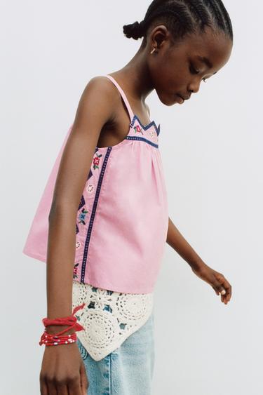 BANDANA CEINTURE PAPILLONS AJOURÉS - Écru de Zara