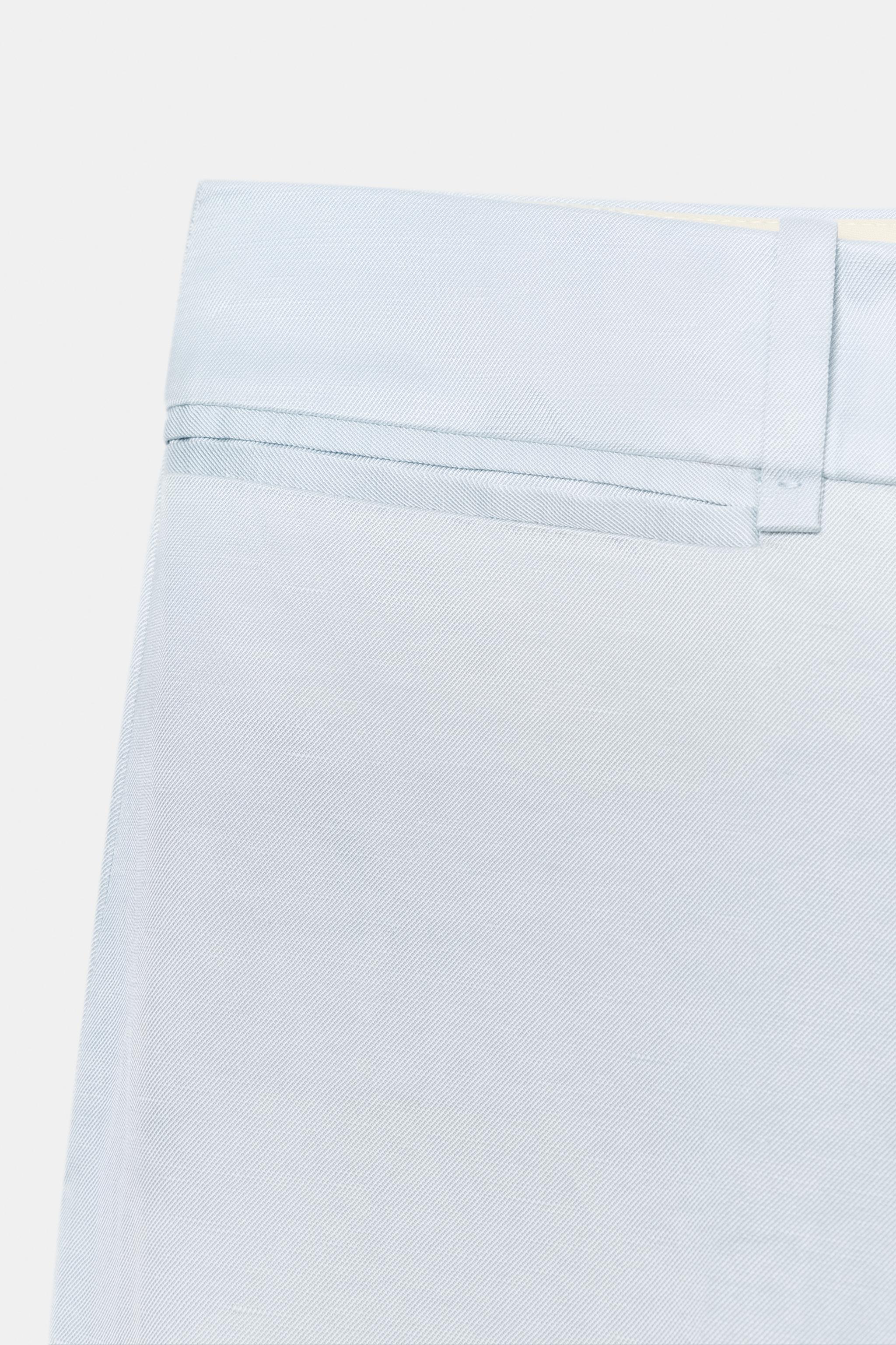 Женские брюки Zara ZW COLLECTION FLARE LINEN PANTS — фото 6