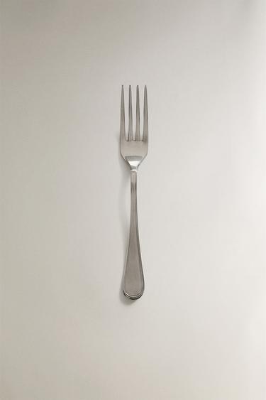 SHINY STEEL SERVING FORK - Steel by Zara