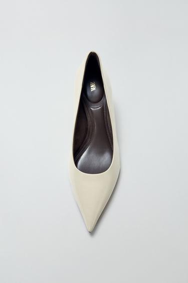 KITTEN-HEEL SHOES - Grey by Zara