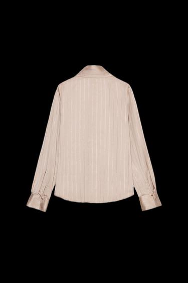 BLUZA APLIQUE HILO METALIZADO - Oro de Zara