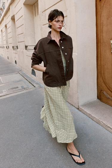 Z1975 DENIM JACKET - Brown by Zara