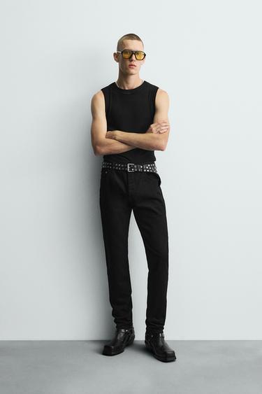 JEAN COUPE ÉTROITE BOBBY GILLESPIE X ZARA - Noir de Zara