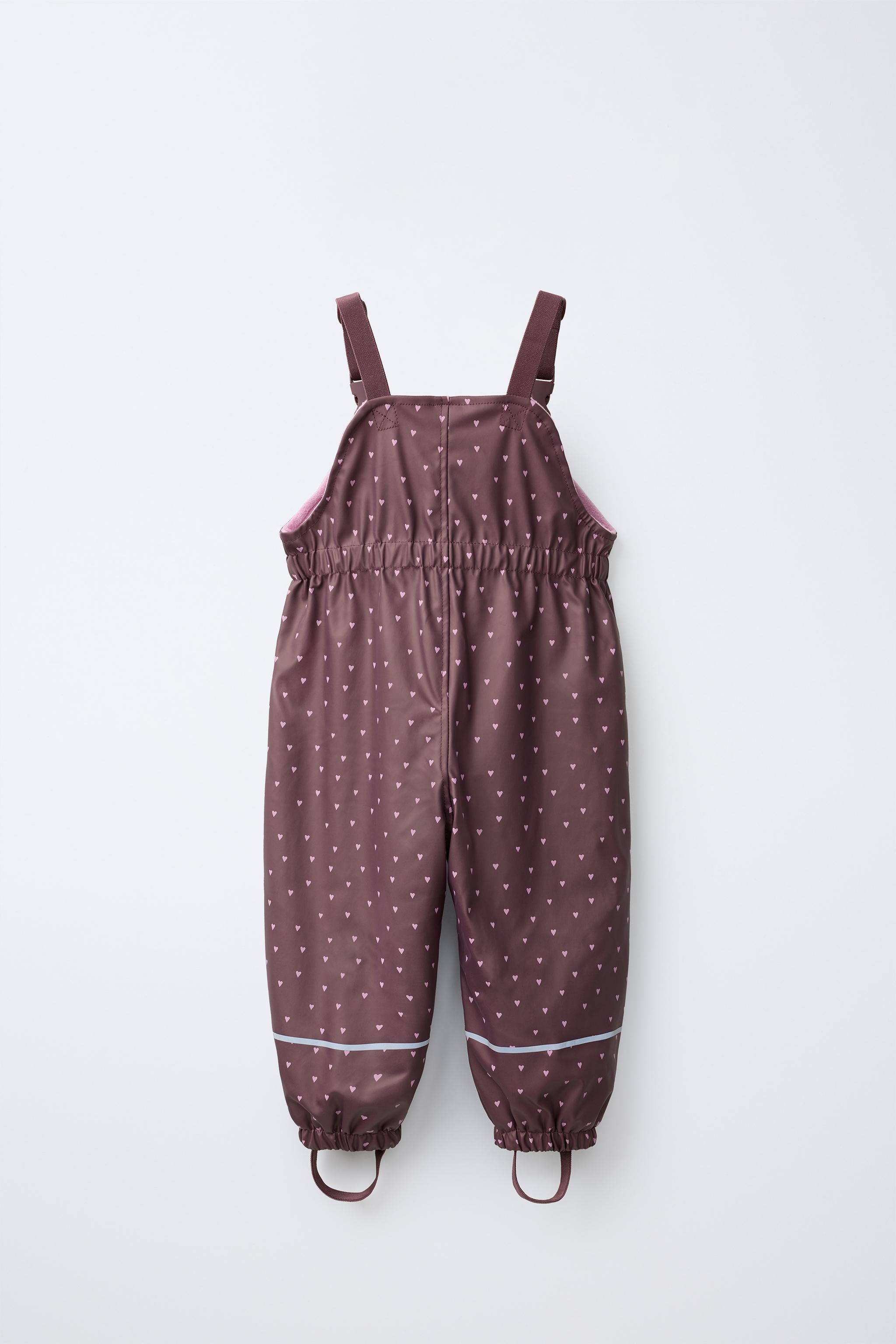 Детские комбинезоны Zara WATER-RESISTANT PRINTED FLEECE-LINED OVERALLS — фото 2