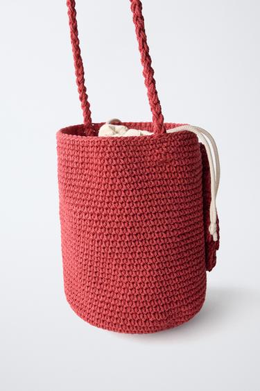 SAC BANDOULIÈRE CROCHET FLEUR - Rouge de Zara - Image 4