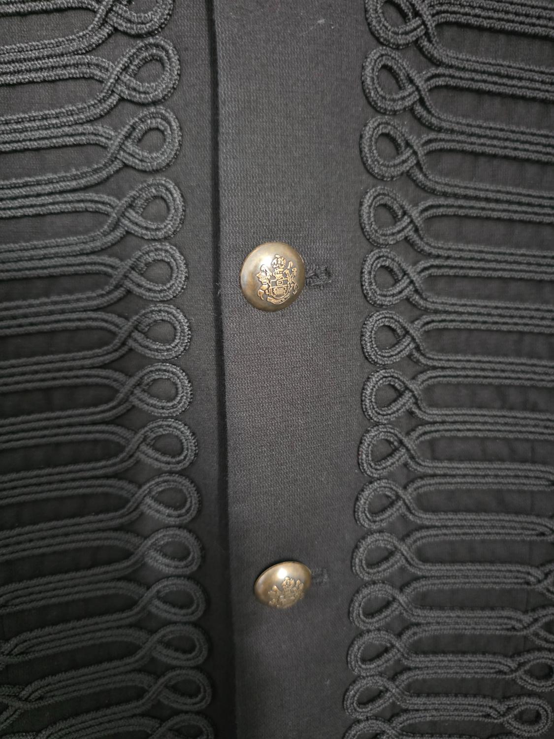 BLACK BLAZER WITH MILITARY DETAILS - Image 2