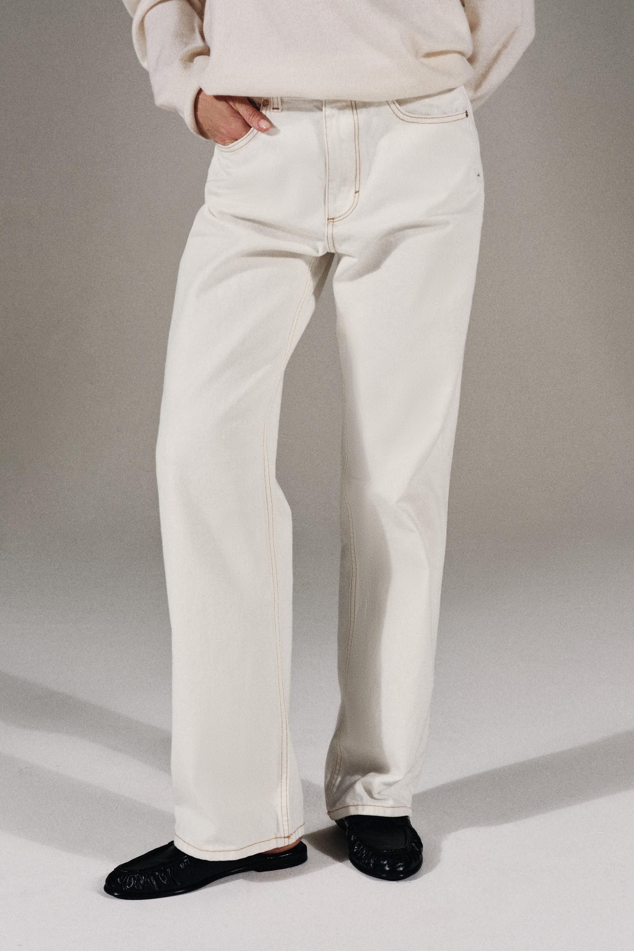 Z1975 HIGH RISE LONG LENGTH REGULAR JEANS — White