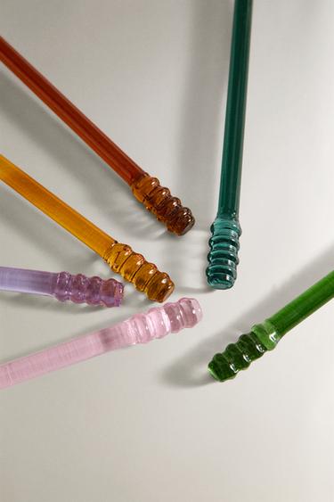 LOT CUILLÈRES BOROSILICATE MULTICOLORES (LOT DE 6) - Verts de Zara - Image 2