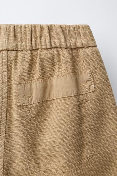 SHORT RUSTIQUE - Sable de Zara - Image 3