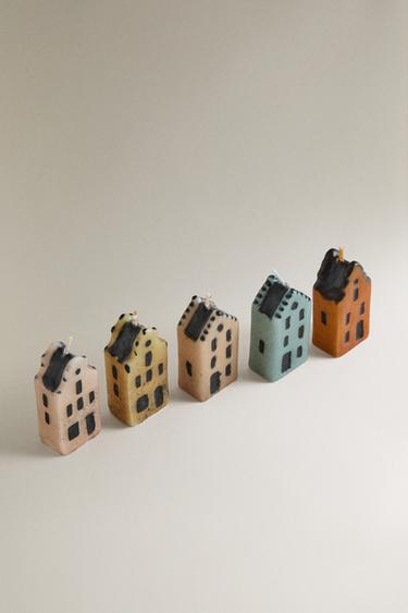 PACK BOUGIES PARFUMÉES (PACK DE 5) - écru/jaune de Zara - Image 1