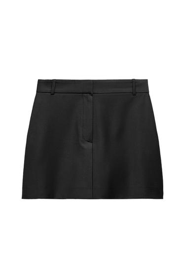 ZW COLLECTION WOOL BLEND MINI SKIRT