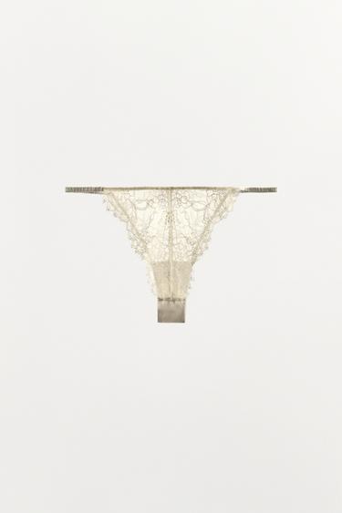 LACE BRIEFS - Ecru by Zara - Image 5