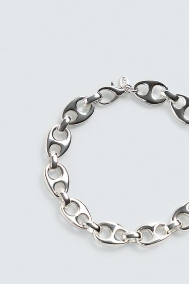 BRACELET À MAILLONS MÉTALLIQUES - Argent de Zara - Image 1