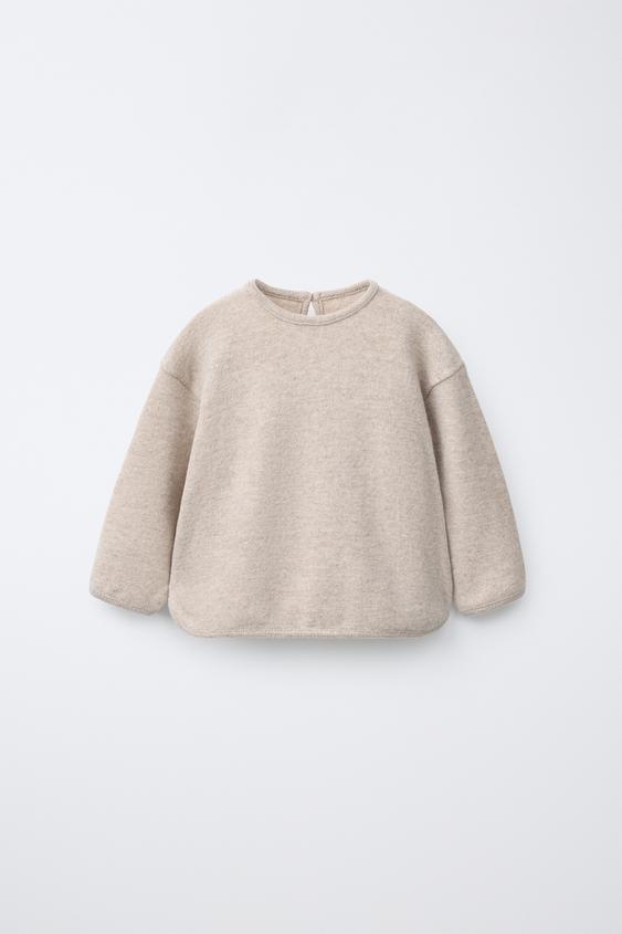 SOFT TOUCH PLAIN T-SHIRT - Beige by Zara - Image 0