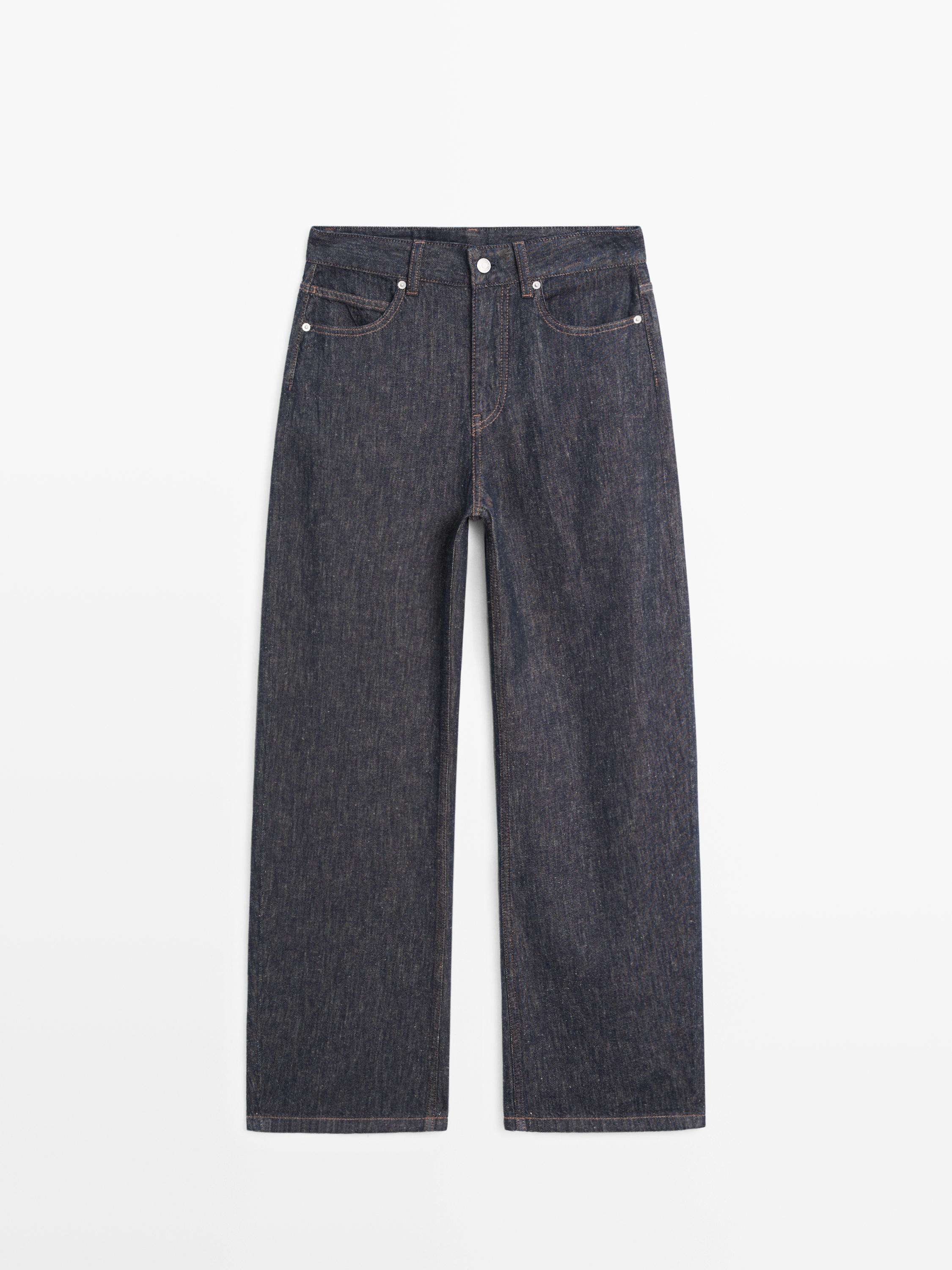 Jean barrel fit taille haute