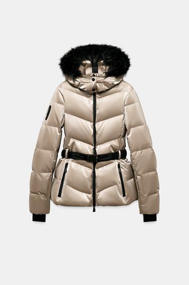 WATER-RESISTANT WINDPROOF DOWN JACKET RECCO® TECHNOLOGY SKI COLLECTION - Gold by Zara - Image 6