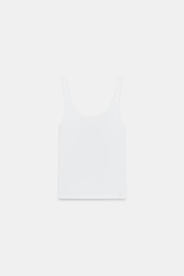 DÉBARDEUR - Blanc de Zara - Image 4