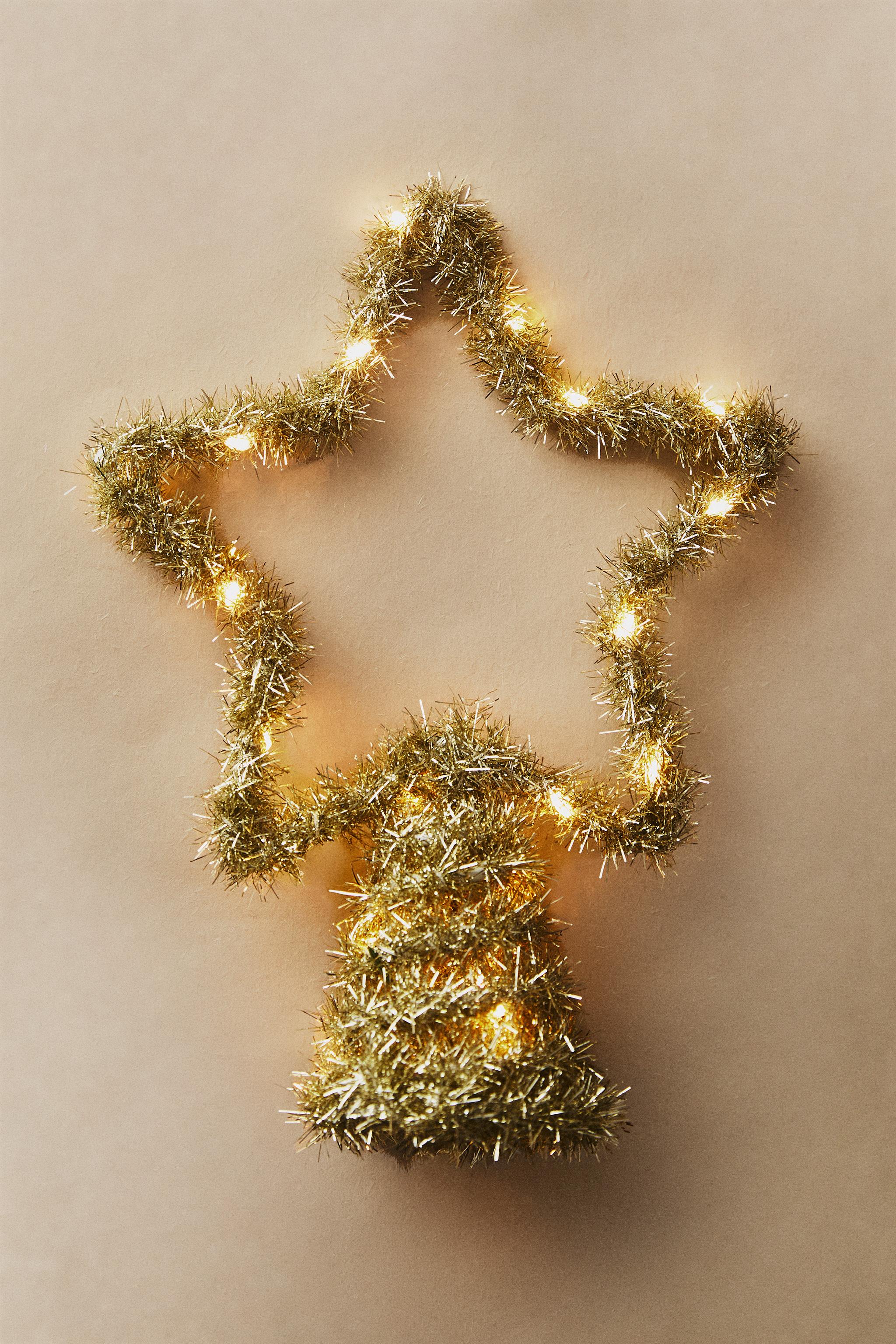 ZARA  クリスマスオーナメント&トップスター スター型LED クリスマスツリートップ - ゴールド | ZARA Japan / 日本