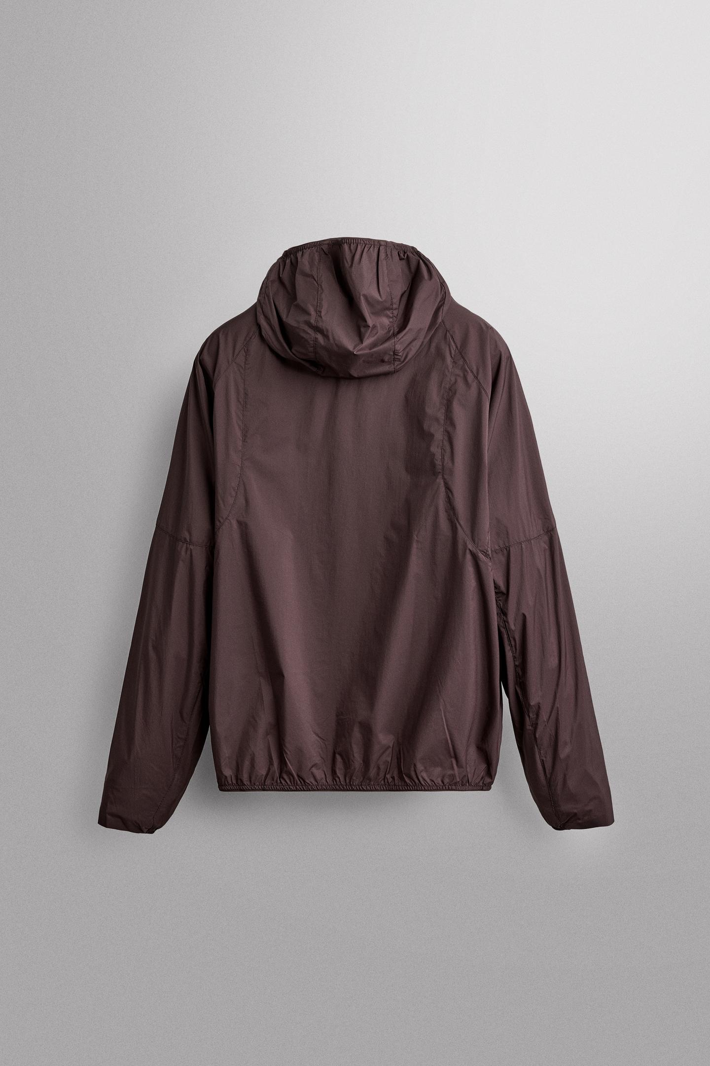 Мужская куртка Zara Technical Wind-Resistant, цвет: Баклажановый — фото 8