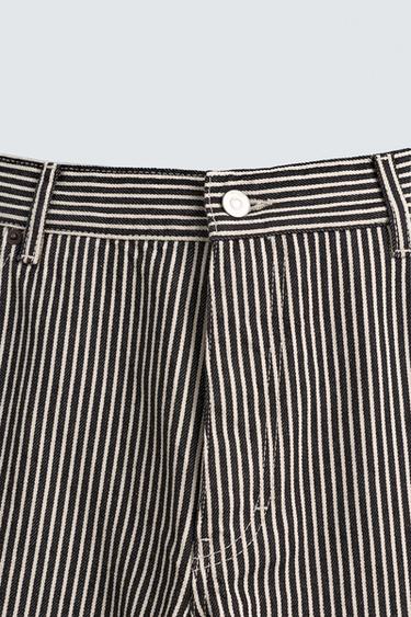 BAGGY FIT STRIPED CARPENTER TROUSERS - Blue by Zara - Image 8