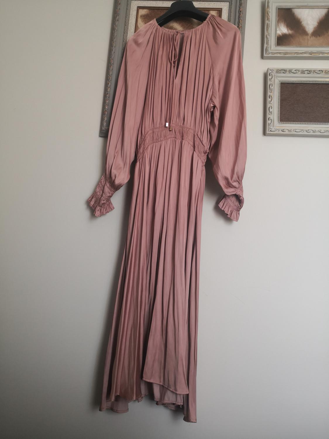 LONG SATIN DRESS - Image 2