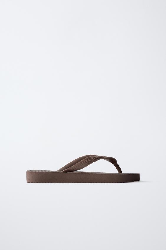 HAVAIANAS ® x ZARA SANDALS - Brown by Zara - Image 0