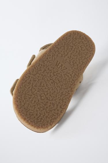 LEATHER SANDALS WITH STARS - Sand Brown by Zara - Image 6