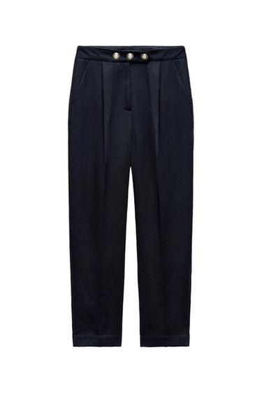 TROUSERS WITH GOLD BUTTONS